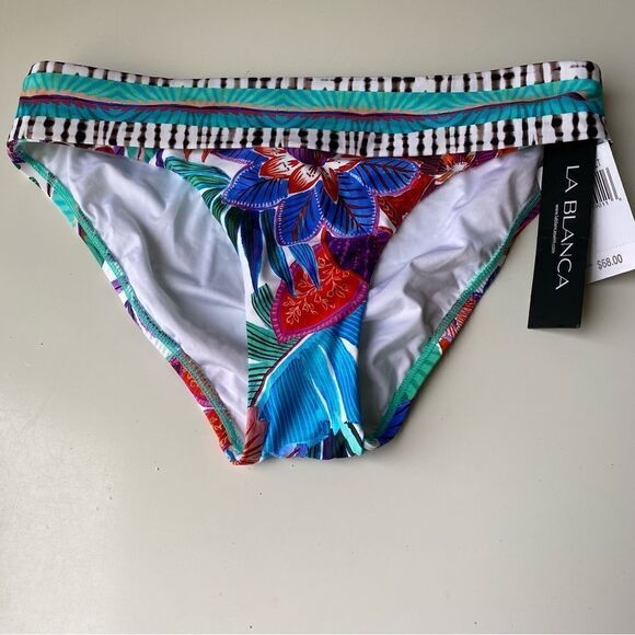 La Blanca bikini bottom tropical floral size 4 - Picture 1 of 7